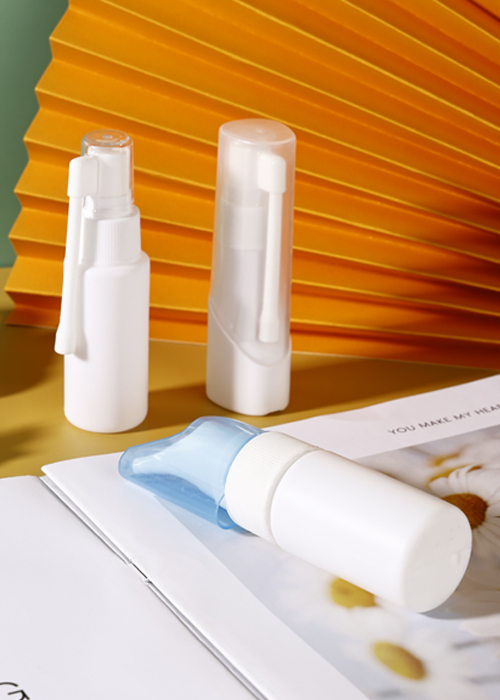 30-50ml botol semburan rinitis putih PE botol losyen masin