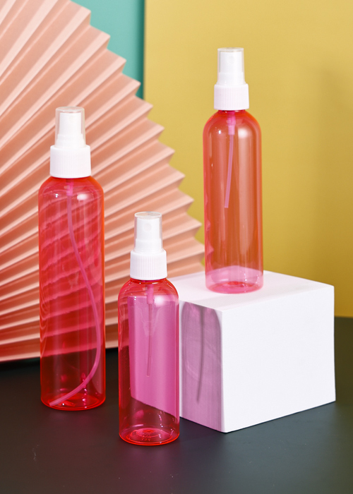 Botol lutsinar merah jambu PET 100ml-200ml