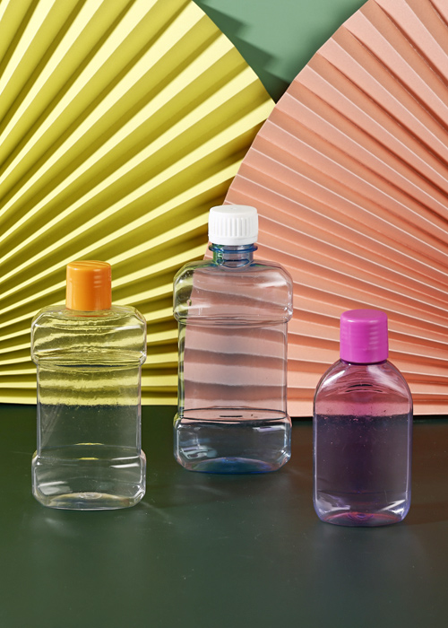 Botol pencuci mulut jernih PET 100-300ml