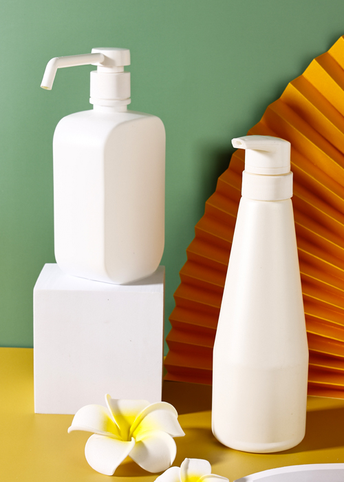 500ml botol sanitizer gel losyen putih PE botol pembersih tangan gel mandian baharu