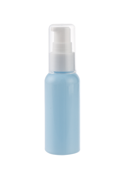 Botol pam tekanan losyen PET warna pepejal 50ml penyelesaian pembersihan cermin mata mudah dibawa dan dibotolkan