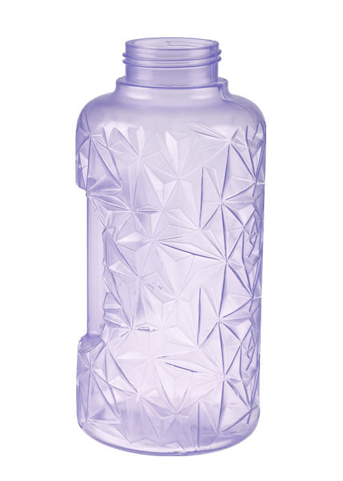 Botol Air Berbentuk Poligon Telus Warna PP 1L Dengan Pemegang