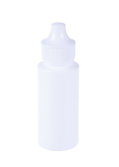 Botol bulat cecair tenaga sel PE 30ml dengan penutup hujung dalam