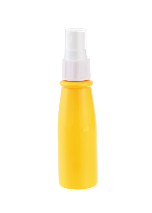60ml botol semburan konik PET warna sebenar botol disinfektan alkohol