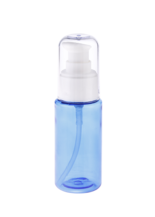 60ml Botol Semburan Silinder PET Jelas Warna