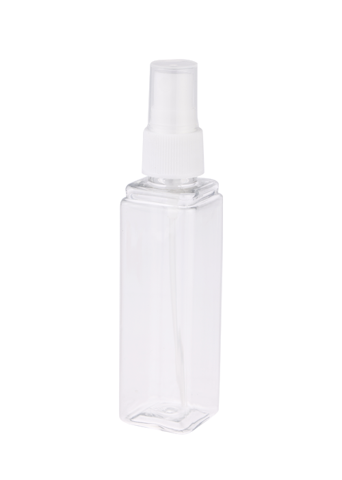 60ml PET botol semburan persegi yang jelas