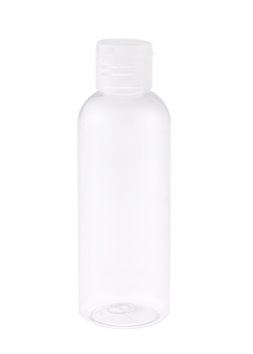 60-200ml PET Clear Gel Hand Sanitizer Botol Botol Clamshell Bulat