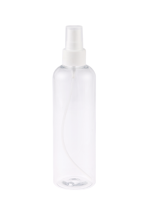 Botol semburan bulat jernih PET 100-200ml