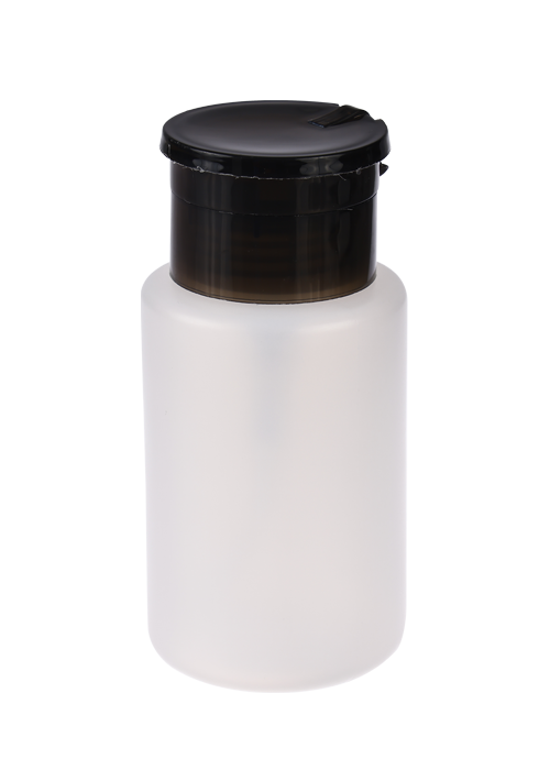 Botol air penanggal pengilat kuku PE 100ml dengan penutup flip