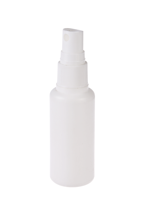 Botol bahu bulat semburan putih 60-100ml PE