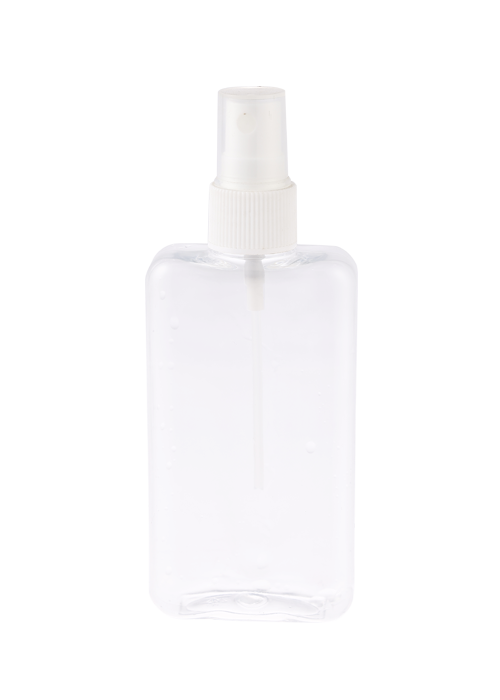 Botol Semburan Jelas PET Bujur Rata 100ml