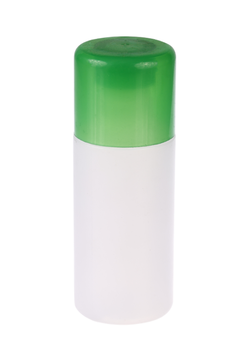 120ml krim PE botol silinder lurus putih