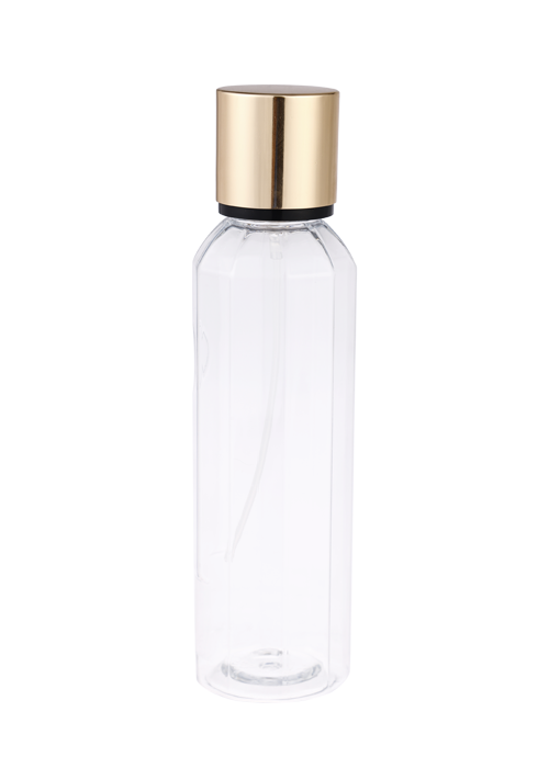 236-250ml botol semburan minyak wangi PET ritsleting bulat prismatik