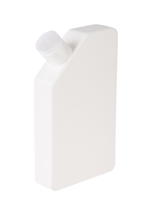 300ml PE mulut serong botol persegi rata